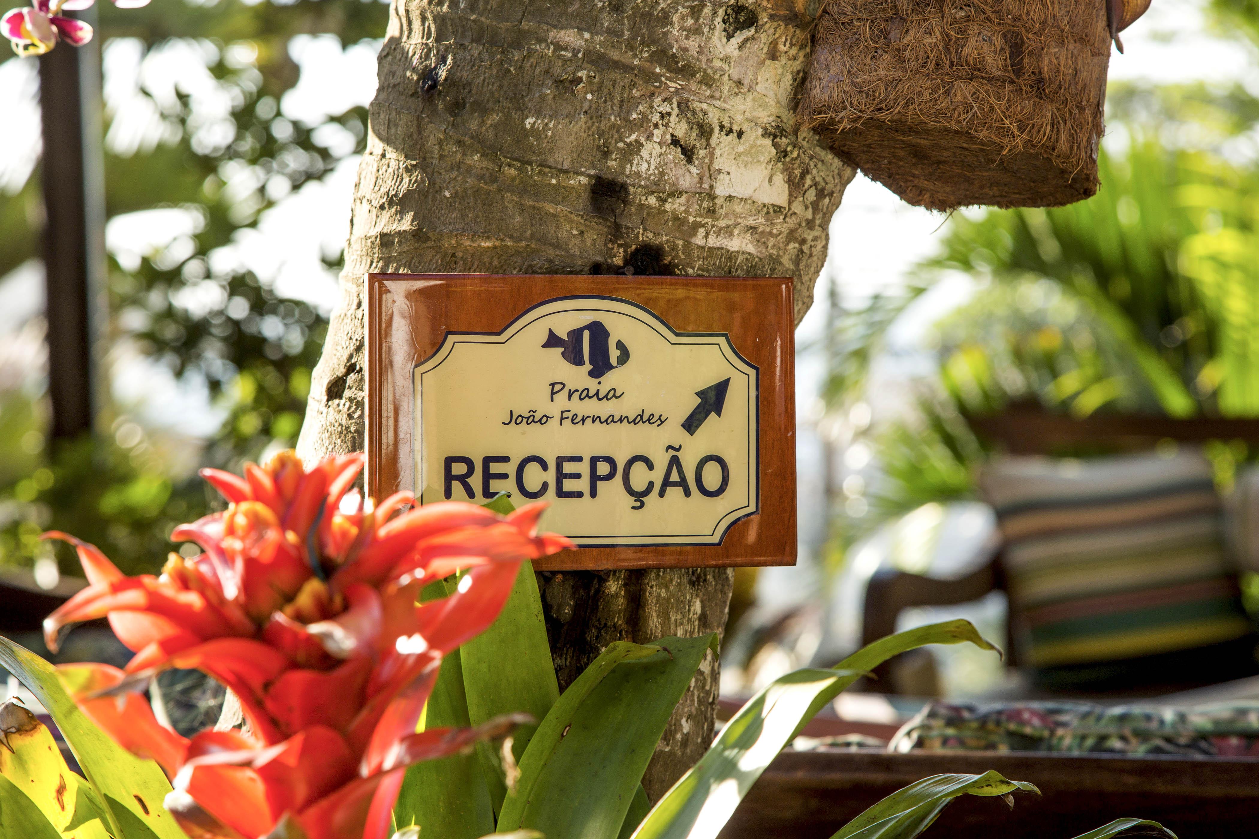 Pousada Praia Joao Fernandes Búzios Екстериор снимка Reception sign at Pousada do Rio Quente